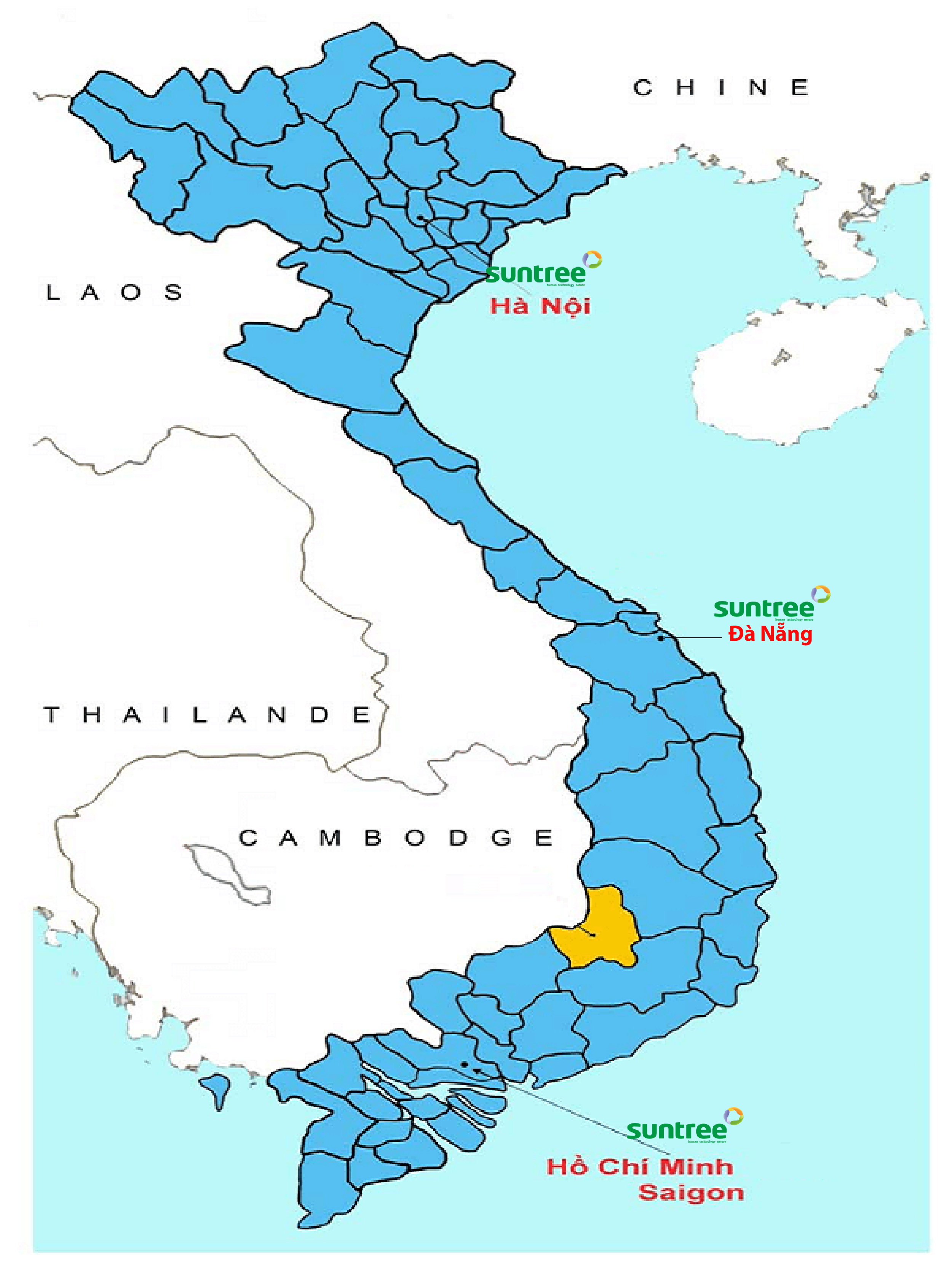 Bản đồ Suntree Việt Nam